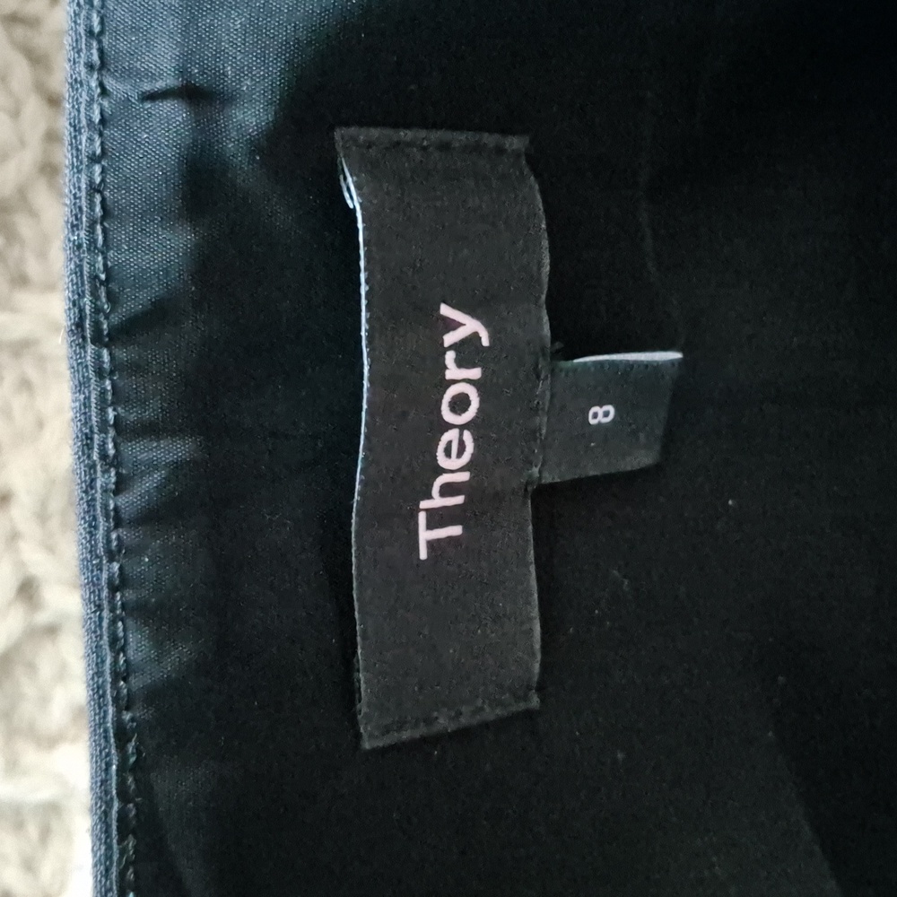 THEORY Yoke Pants Black New Sz.8 - Picture 7 of 9